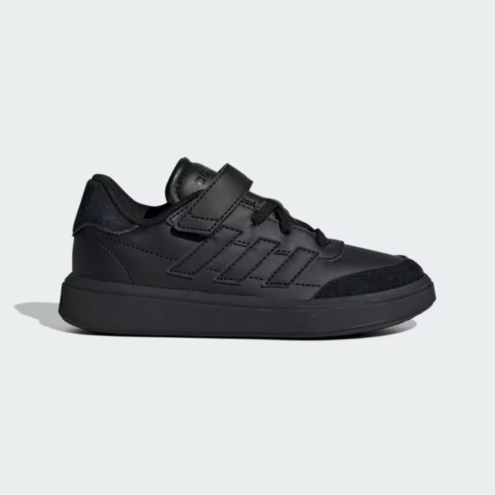 NEW Size 12K Black Adidas Courtblock EL C Sneakers - Boys or Girls Kid Shoes
